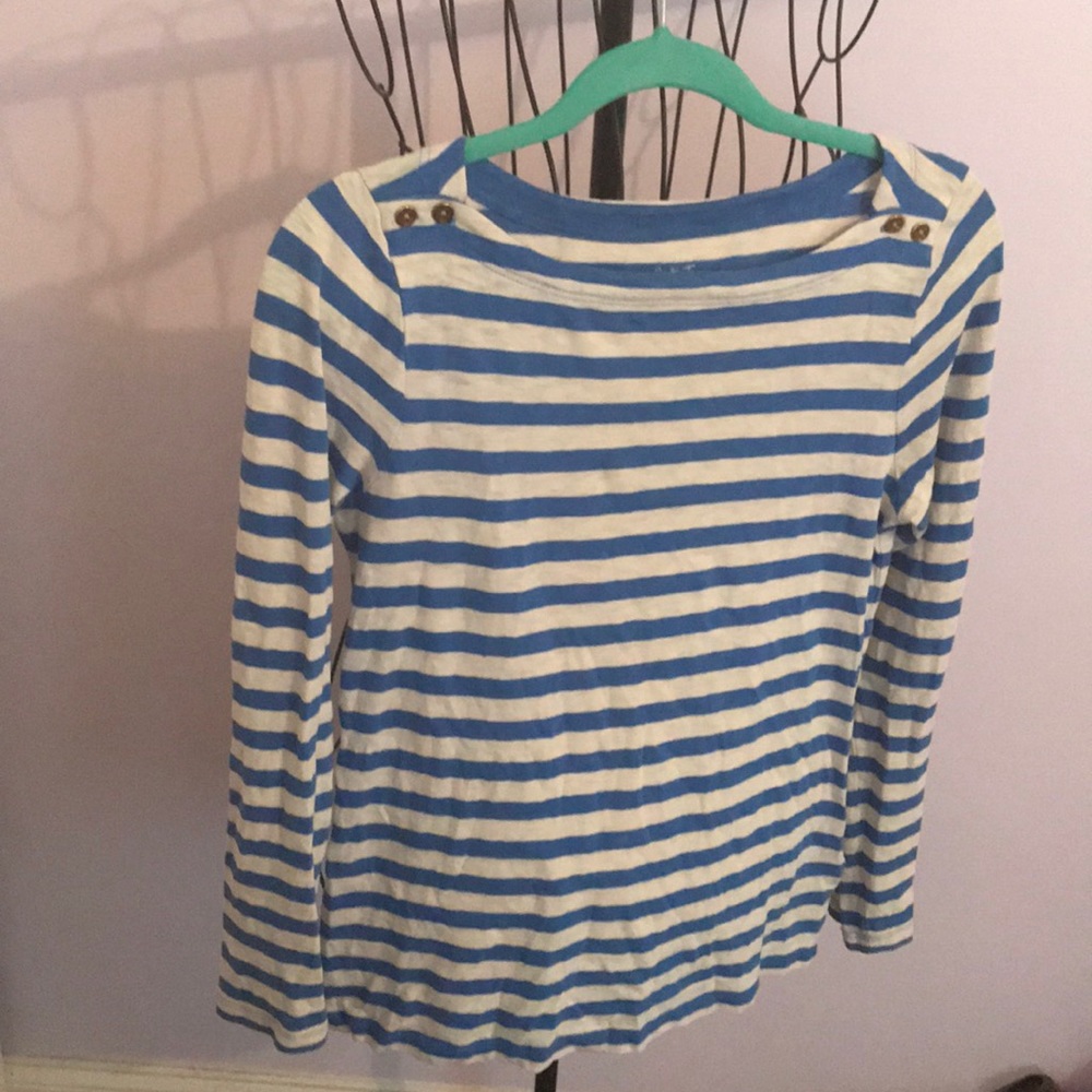 Jcrew blue&white Striped Shirt